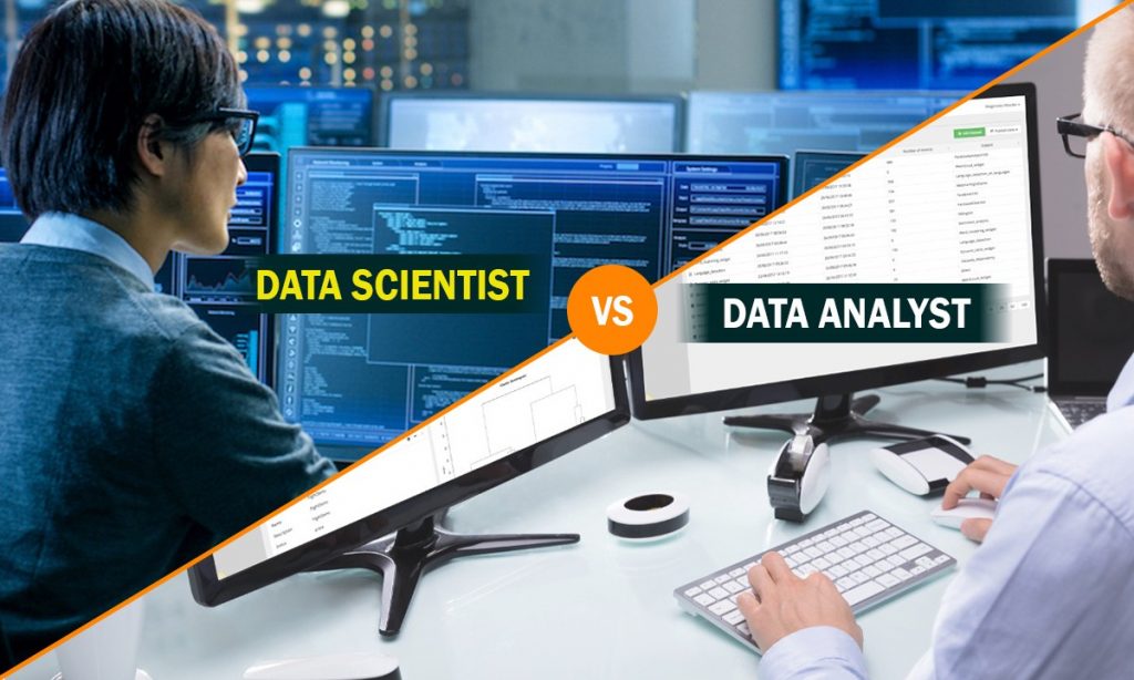 Data analyst versus data scientist