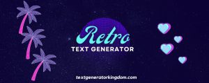 Retro Font Generator